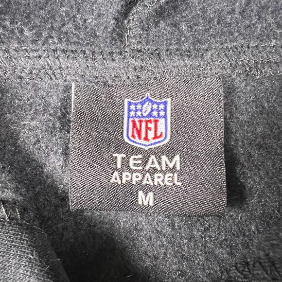 Dallas Cowboys Cropped Hoodie M Sequin Star Cozy Black Fleece Pullover NFL Cuce - Picture 7 of 13